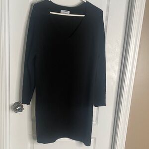 Old Navy Black Long Sleeve Sweater Dress